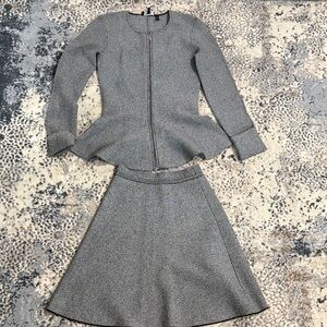 Theory Gray Women's Skirt Set